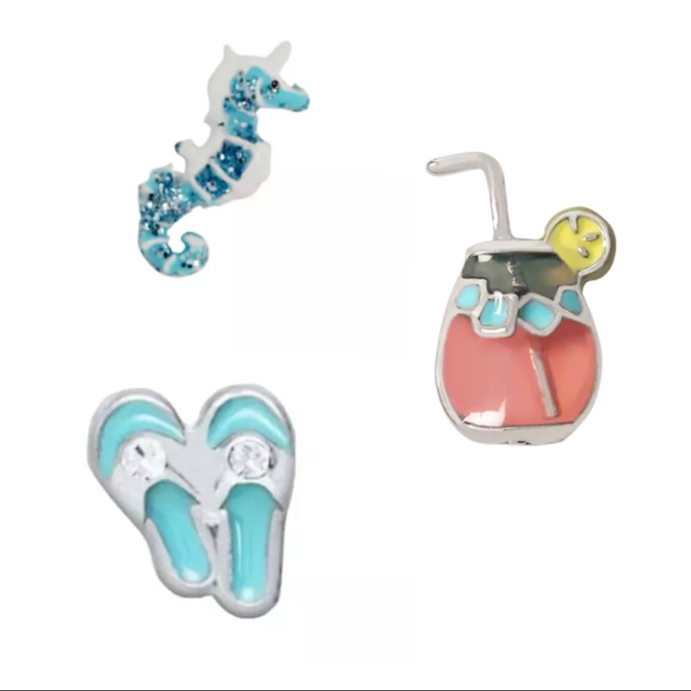 Origami Owl Relaxing Summer Charm Set